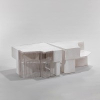 <a href="https://www.galeriegosserez.com/artistes/salomon-celine.html">Céline Salomon</a> - Cityscape II -  Paire de tables basses